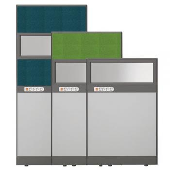 플렉스 45T AL 멀티탭 반유리 패브릭 파티션(H1500)