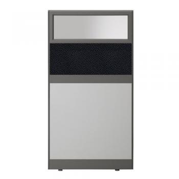 플렉스 45T AL 멀티탭 반유리 패브릭 파티션(H1500)