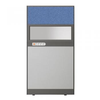 플렉스 45T AL 멀티탭 반유리 패브릭 파티션(H1500)