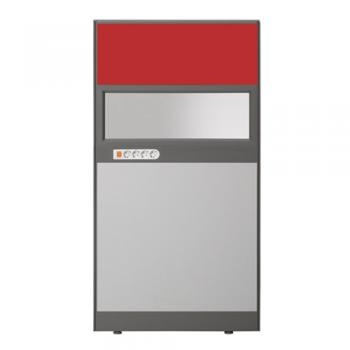 플렉스 45T AL 멀티탭 반유리 우드 파티션(H1500)