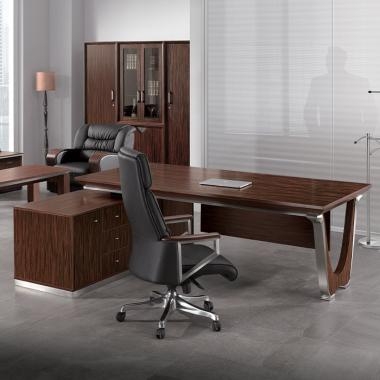 킹로즈 흑단 책상(사이드 포함)