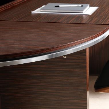 ECT 흑단 클레버 연결식 테이블(ㄷ자형)