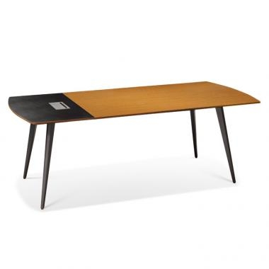 티크 마이스터 회의용 탁자(투톤, 배선덮개 포함)