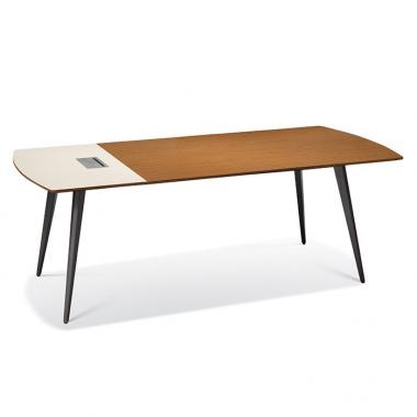 티크 마이스터 회의용 탁자(투톤, 배선덮개 포함)