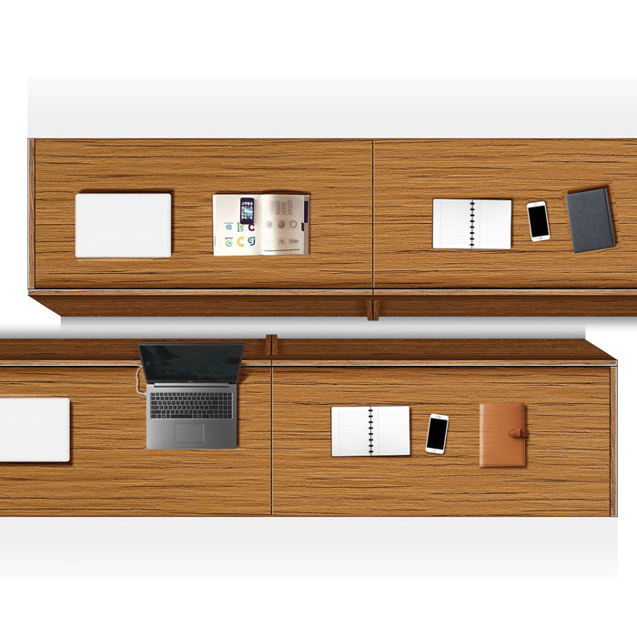 TCT 티크 클레버 연결식 테이블(ㅡ자형)