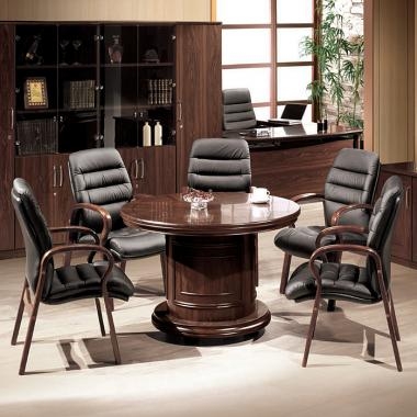 WNT-801 월넛 원형탁자 (원통형 / H750)