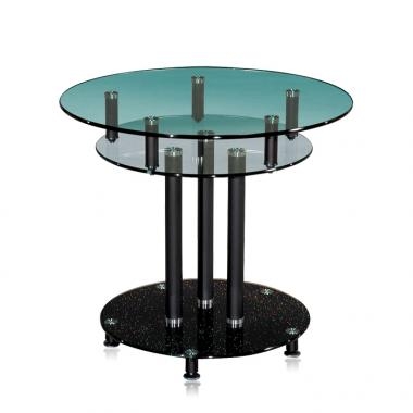 GST 연그린 유리 원형탁자