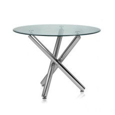 벅스 강화유리 원형테이블