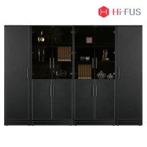 가죽 반유리장 세트