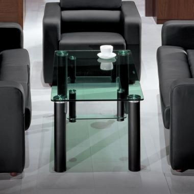 그린유리 소파 탁자(선반형)