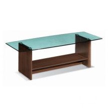 HF-WST 월넛 소파탁자(그린유리)
