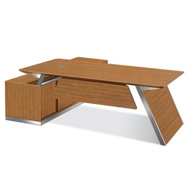 아길라 티크 책상(사이드 포함)