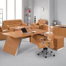 아길라 티크 책상(사이드 포함)