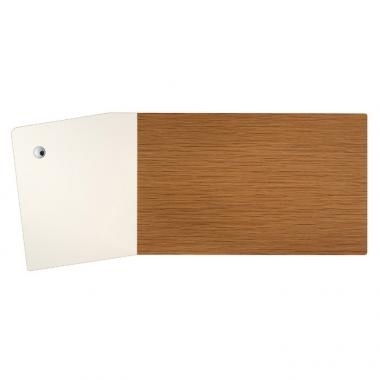 마이스터 티크 투톤 책상(커브형)