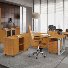 티크피에라Ⅲ 책상(실버)