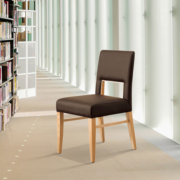 HFC-1112 스퀘어 원목체어