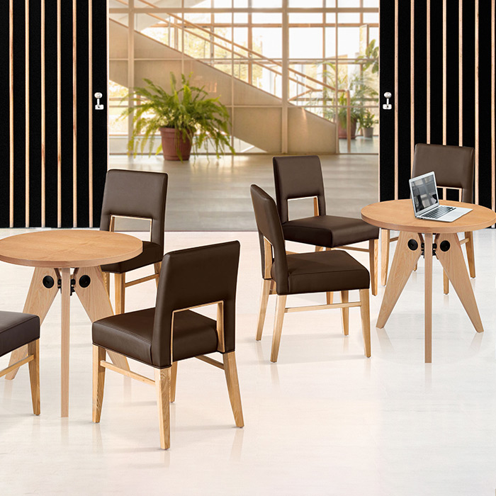 HFC-1112 스퀘어 원목체어