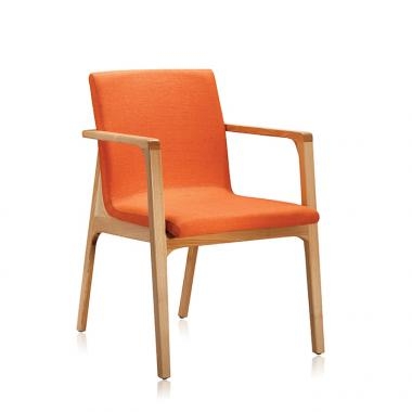 HFC-2024F 레토 원목체어 (패브릭)