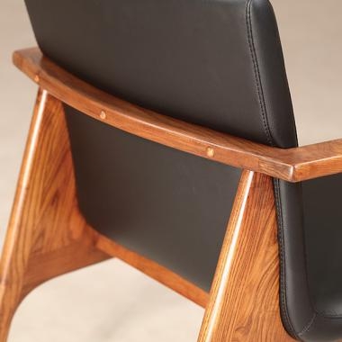 HFC-2024F 레토 원목체어 (레자)