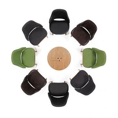 HFC-1103 휠라 원목체어