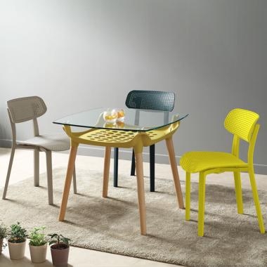 HFC-8096 도트 체어(플라스틱)