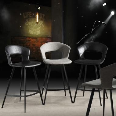 HFC-2708-1 하임 인조가죽 바체어(고정)