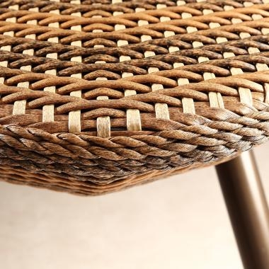 HFT-4724 욜로 라탄 강화유리 타원테이블