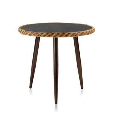 HFT-4831 아람 라탄 강화유리 원형테이블