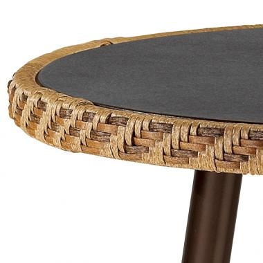 HFT-4831 아람 라탄 강화유리 원형테이블