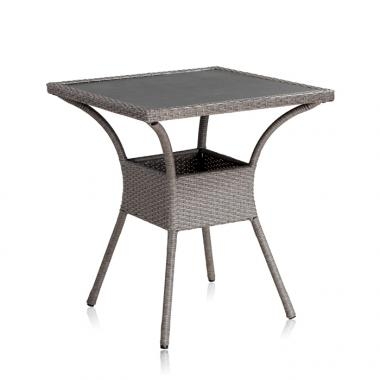 HFT-4664 셀레나 라탄 강화유리 사각테이블