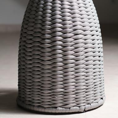 HFT-4881 머쉬볼 라탄 강화유리 원형테이블