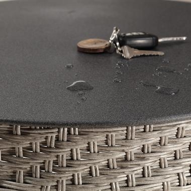 HFT-4887 가인 라탄 강화유리 원형테이블