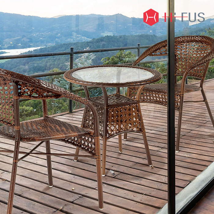 HFT-5714 뜨레아 라탄 원형테이블