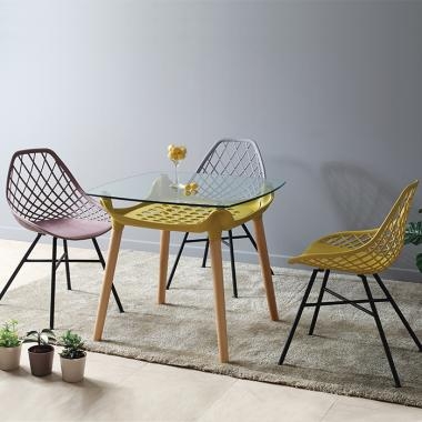 네트 수납 사각 테이블