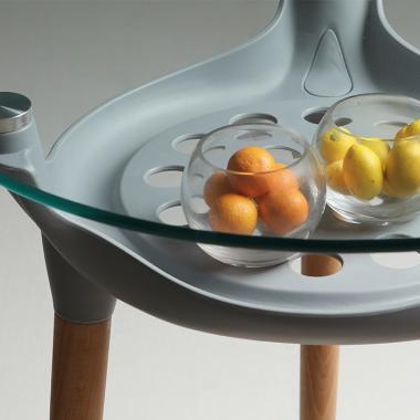 네트 수납 원형 테이블