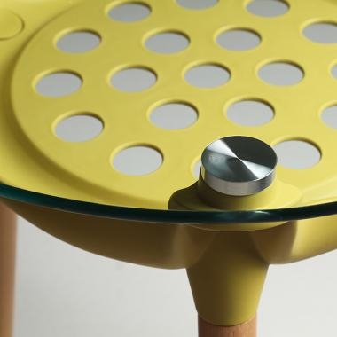 네트 수납 원형 테이블