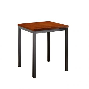 무늬목 베벨 사각테이블 세트 小