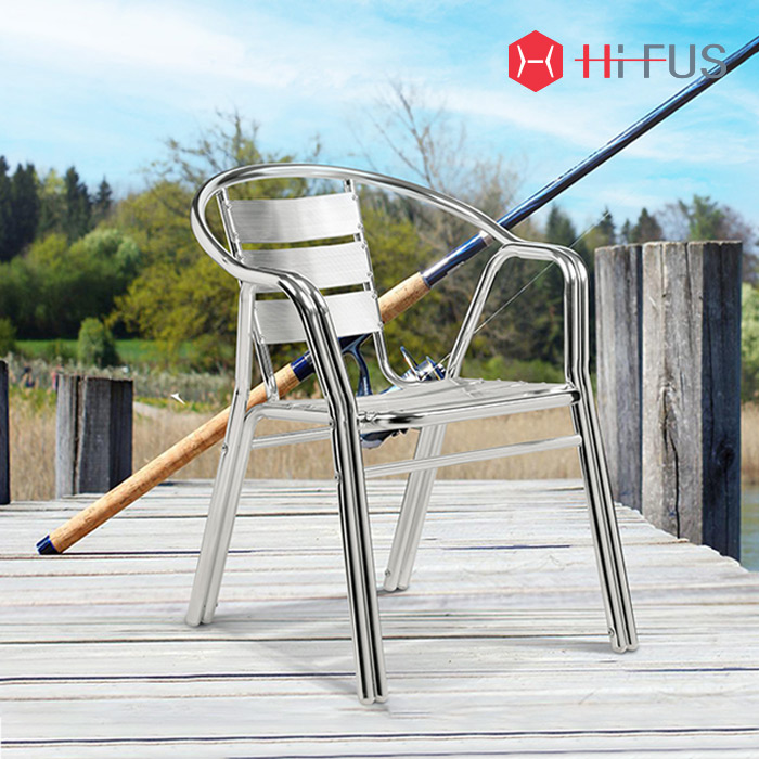 리넨 더블라인 알루미늄 의자