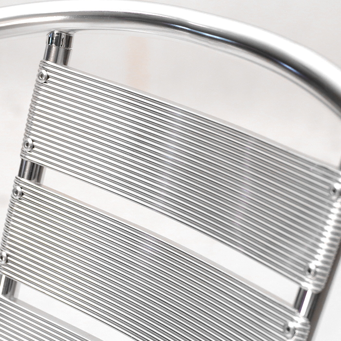 리넨 더블라인 알루미늄 의자