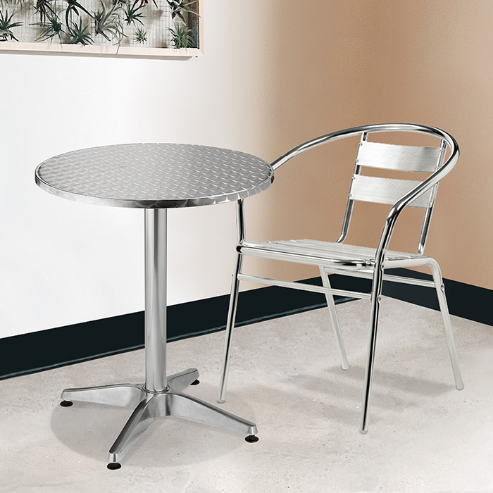 리넨 싱글라인 알루미늄 의자