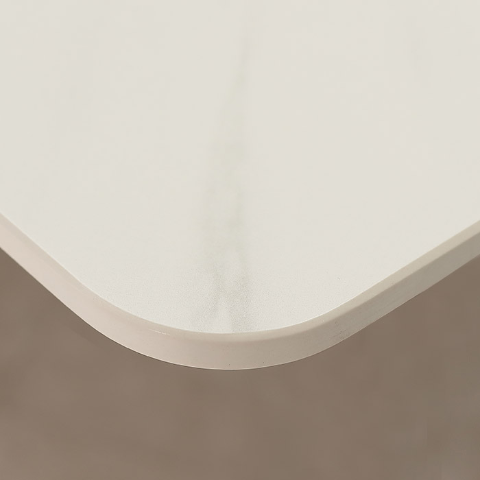 그라스 세라믹 원목식탁 (마블화이트, 7R)