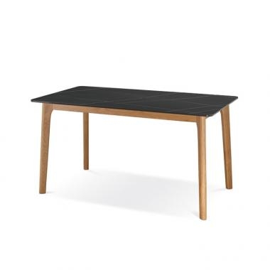 그라스 세라믹 원목식탁 (마로네블랙, 7R)