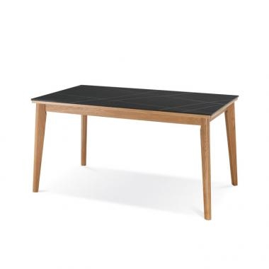 디에즈 세라믹 원목테이블(마로네 블랙)