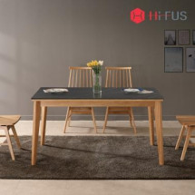 디에즈 세라믹 원목테이블(마로네 블랙)