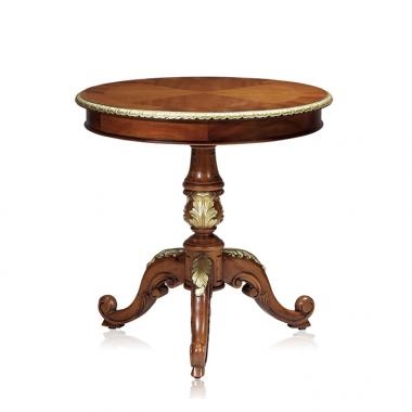 HFT-7785G 다니엘 마호가니 원형 테이블 (골드)