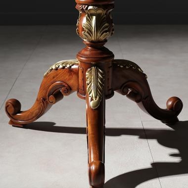 HFT-7785G 다니엘 마호가니 원형 테이블 (골드)