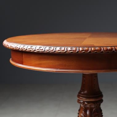 HFT-7785W 다니엘 마호가니 원형 테이블 (월넛)