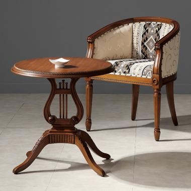 HFT-7783 다본 마호가니 원형 테이블