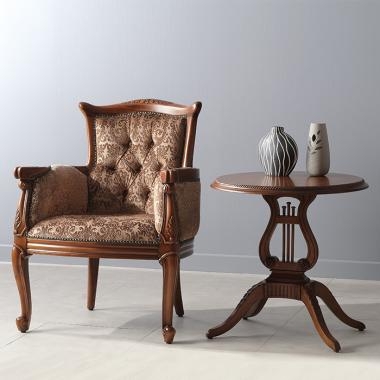 HFT-7783 다본 마호가니 원형 테이블