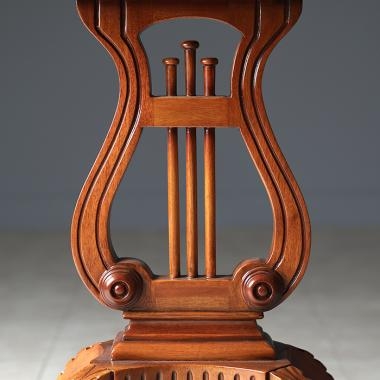 HFT-7783 다본 마호가니 원형 테이블